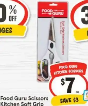 IGA Food Guru Scissors Kitchen Soft Grip offer