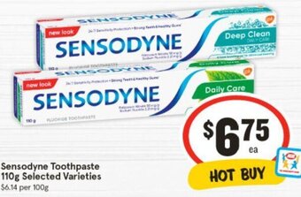 IGA Sensodyne Toothpaste 110g Selected Varieties offer