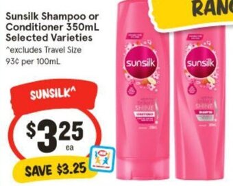 IGA Sunsilk Shampoo or Conditioner 350mL offer