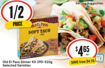IGA Old El Paso Dinner Kit 290-520g Selected Varieties offer