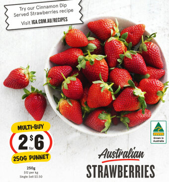 IGA Australian STRAWBERRIES 250G offer