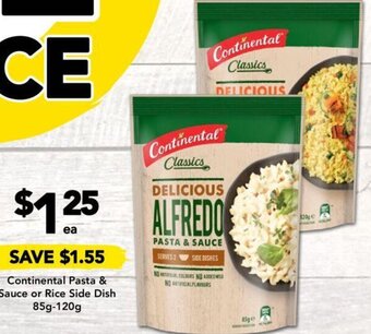 Drakes Continental Pasta & Sauce or Rice Side Dish 85g-120g offer
