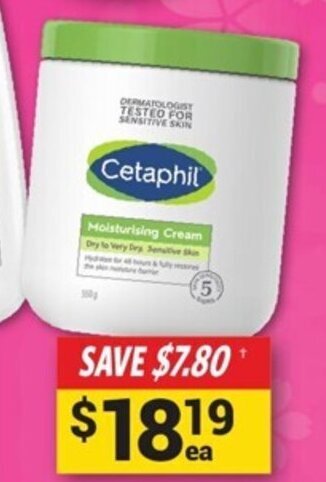 Cincotta Chemist *CETAPHIL Moisturising Cream 550g offer