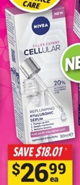 Cincotta Chemist *NIVEA Cellular Hyaluronic Serum 30mL offer