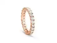 Georgini Vienna Rose Gold 3mm Ring - 8