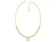 Bevilles Jewellery Guess G Multi Chain Square Gold Plated 45cm G Squared Multi Chain Necklace offer