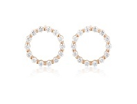 Bevilles Jewellery Georgini Small Circle of Life Earrings - Rose Gold offer