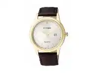 Bevilles Jewellery Citizen Men's Eco-Drive White Face Brown Leather Watch AW1232-12A offer