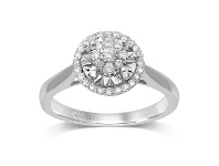 Bevilles Jewellery Limited Edition 9ct White Gold 1/5ct of Diamonds Ring - L offer
