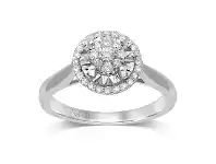 Bevilles Jewellery Limited Edition 9ct White Gold 1/5ct of Diamonds Ring - Q offer
