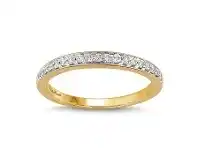 Bevilles Jewellery Love by Michelle Beville Eternity Ring with 0.15ct of Diamonds in 18ct Yellow Gold - M offer