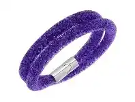 Bevilles Jewellery Swarovski Stardust Purple Double Bracelet offer