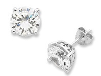 Bevilles Jewellery Sterling Silver Swarovski Stud Earrings offer