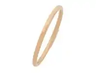 9ct Rose Gold Plain Golf Bangle