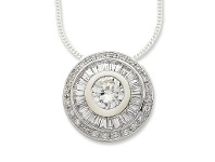 Sterling Silver Cubic Zirconia Necklace