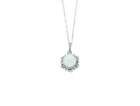 Bevilles Jewellery Sterling Silver Synthetic Pearl Star Necklace offer