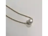 Bevilles Jewellery Stainless Steel Gold Tone Necklace with Freshwater Pearl offer