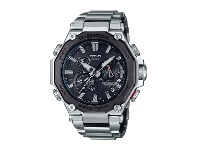 Bevilles Jewellery Casio G-Shock MT-G Bluetooth Solar Wave Septor Silver Watch MTG-B2000D-1ADR offer