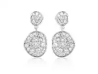 Bevilles Jewellery Georgini Anna Mosaic Silver Drop Earrings offer