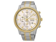 Bevilles Jewellery Seiko Gents Chrono Two Tone Watch Model SNDG68P offer
