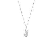 Bevilles Jewellery Vertical Infinity Sterling Silver Necklace offer