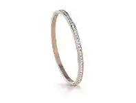 Bevilles Jewellery Guess All Around Guess Rose Gold Plated Pave Crystal Bangle offer
