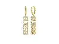 Bevilles Jewellery Guess College 1981 Gold Plated Pendant Pave Guess Huggies Earrings offer