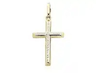 Bevilles Jewellery 9ct Two Tone Gold Cross Pendant - 4 offer