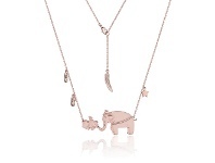 Bevilles Jewellery Disney Dumbo & Mrs Jumbo Rose Necklace offer