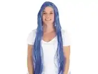 The Party People Shop Wig - Super Long, Blue offer