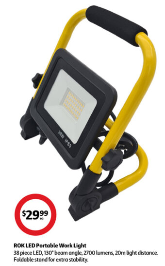 Coles ROK LED Portable Work Light offer