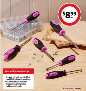 Coles Nestwell Screwdriver Set offer