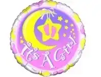 Balloon - Foil, It's A Girl Nursery