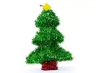 Tinsel Decoration - Christmas Tree
