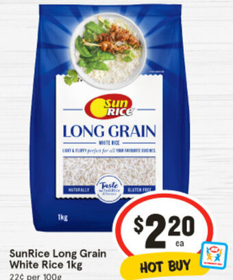 IGA SunRice Long Grain White Rice 1kg offer