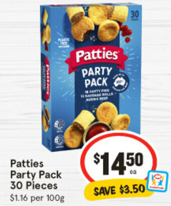 IGA Patties Party Pack 30 Pieces offer