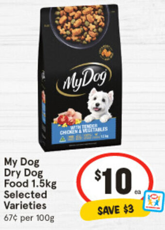 My Dog Dry Dog Food 1.5kg Selected Varieties