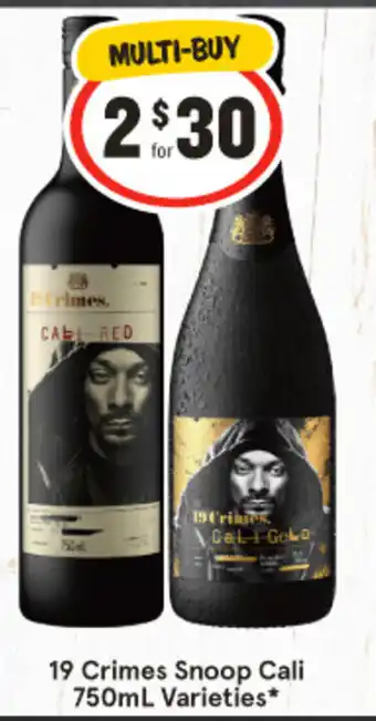 IGA 19 Crimes Snoop Cali 750mL Varieties* offer