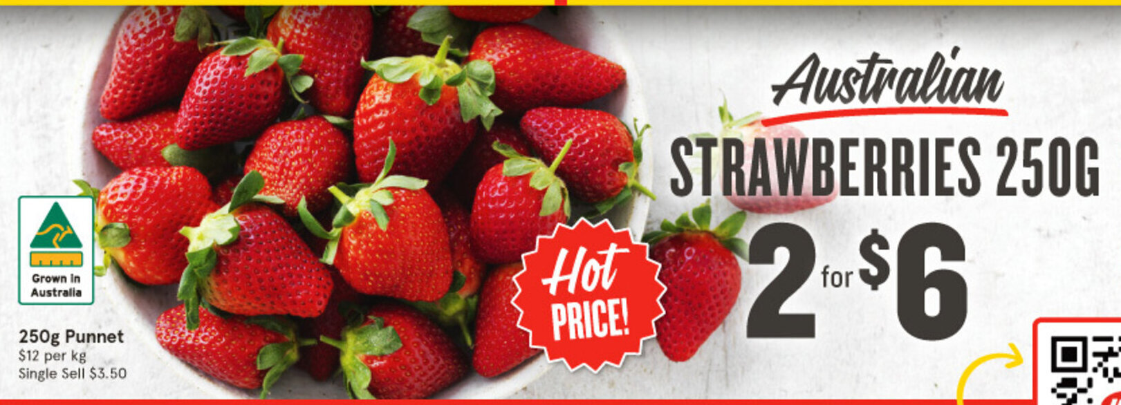 Australian STRAWBERRIES 250G offer at IGA