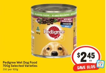 IGA Pedigree Wet Dog Food 700g Selected Varieties offer