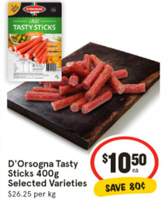 D'Orsogna Tasty Sticks 400g Selected Varieties