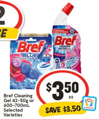 IGA Bref Cleaning Gel 42-50g or 600-700mL Selected Varieties offer