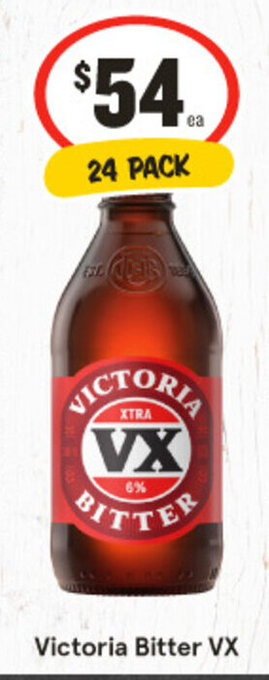 IGA Victoria Bitter VX 24 PACK offer