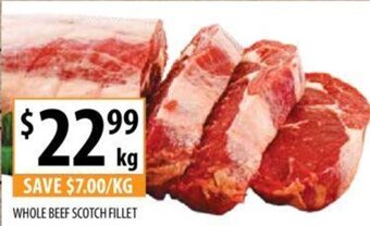 Supabarn WHOLE BEEF SCOTCH FILLET offer