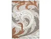 LivingStyles Momo Mosaic Motif Textured Modern Rug, 160x230cm, Orange offer