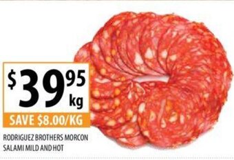 RODRIGUEZ BROTHERS MORCON SALAMI MILD AND HOT
