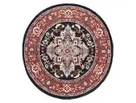 Symphony Elixir Oriental Round Rug, 200cm, Red / Navy