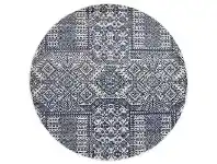LivingStyles Mirage Zelda Transitional Round Rug, 240cm, Navy offer