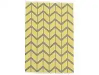 LivingStyles Fantasy Firefly Chevron Dreams Handmade Cotton Rug, 230x320cm, Yellow offer