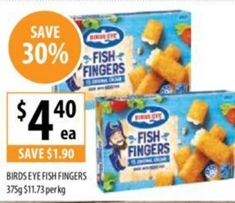 Supabarn BIRDS EYE FISH FINGERS 375g offer